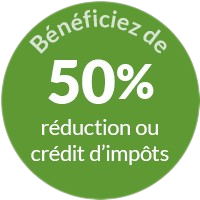 50% de réduction de crédit d'impots